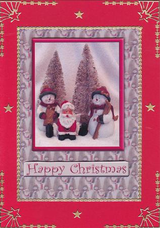Santa & Snowmen 2 by Gill Middleton