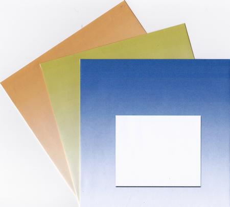 Shaded Envelopes - Earthy Squares by Gill Middleton