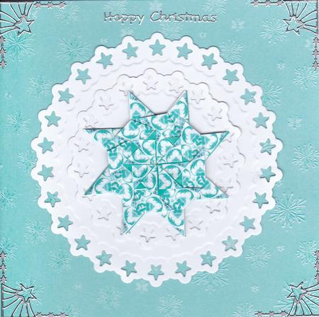 Embossed Snowflakes - 5" Square Cards by Gill Middleton