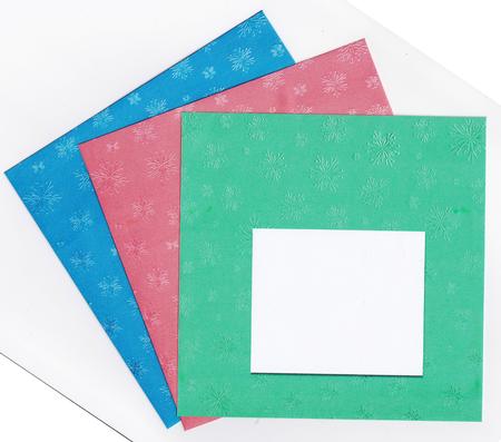Embossed Snowflakes - Square Envelopes by Gill Middleton