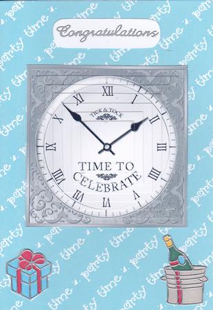 Time to Celebrate Clock Pyramage Sheet by Gill Middleton
