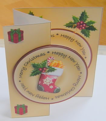 Christmas Stocking - Gold by Gill Middleton