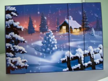 Winter Snow Scene Side Stacker by Gill Middleton