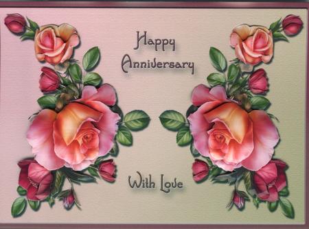 Romantic Roses - Anniversary by Gill Middleton