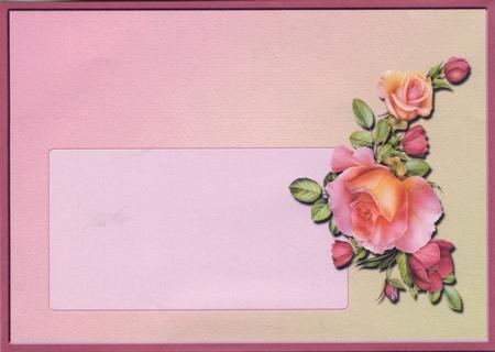 Romantic Roses - Envelope by Gill Middleton