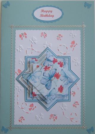 Aqua Pastel Occasions Butterflies by Gill Middleton