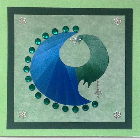 Art Deco Peacock by Gill Middleton