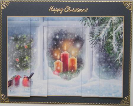 Christmas Window Looking in Side Stacker by Gill Middleton