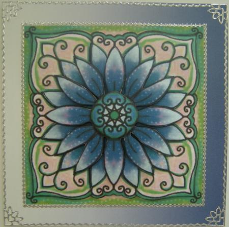 Faded Denim Shaded Cards by Gill Middleton