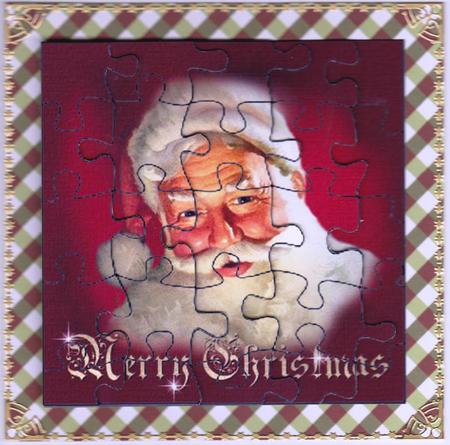Jigsaw Layers - Victorian Santa by Gill Middleton