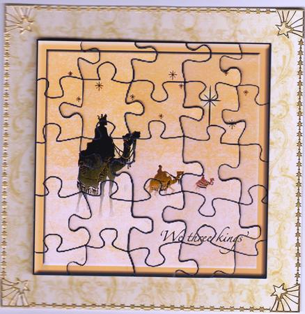 Jigsaw Layers - We Three Kings by Gill Middleton