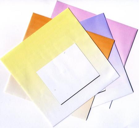 Shaded Envelopes - Pastel Squares by Gill Middleton