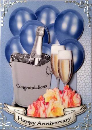 Anniversary - Blue Mini Kit by Gill Middleton