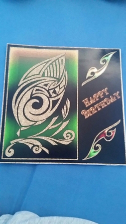 Birthday Artistic Tribal Topper 3 by Gillian Jenner