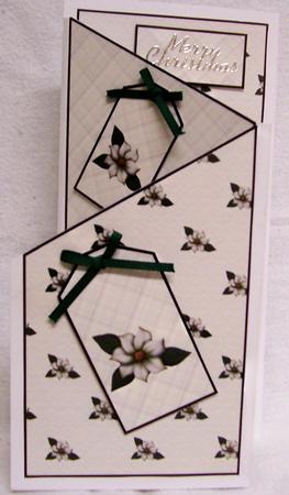 White Christmas Flower Cascade by Gillian Jenner