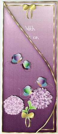 Floral Anniversary Tear Drop by Gillian Jenner