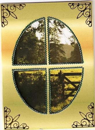 In the Country Window Card by Gillian Jenner