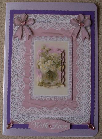 Delicate Floral with Lace and Bows by Gillian Lowry