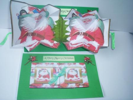 Exploding Card - Santa in Chimney by Gillian Mahoney