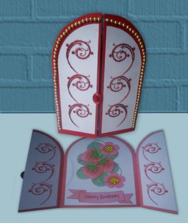 Strawberry Gate Fold by Gillian Mahoney