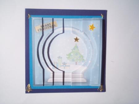 Xmas Tree Snowglobe Circle Pyramage by Gillian Mahoney