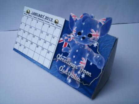 Australia Desktop Calendar Base by Gillian Mahoney
