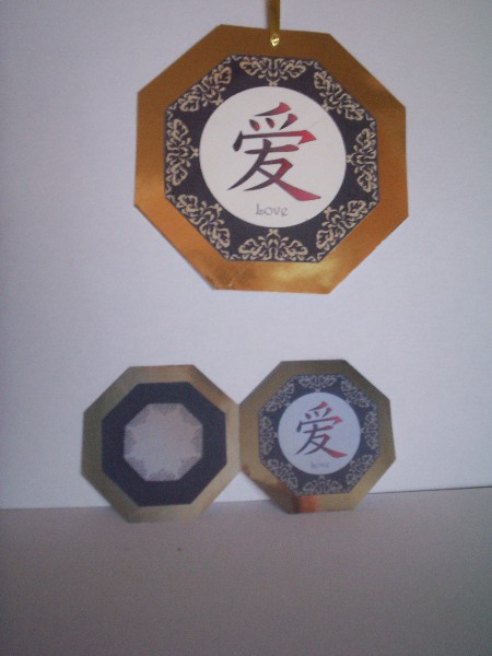 Love Octagon Shaped Card by Gillian Mahoney