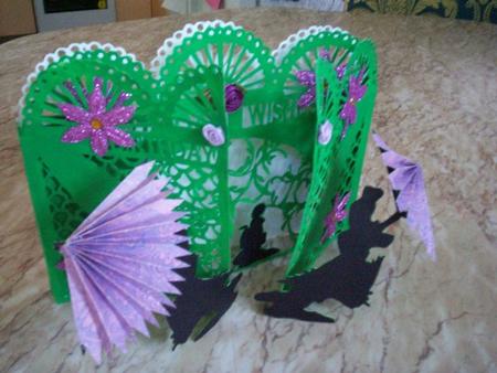 Oriental Birthday Illuminating Door Card by Gillian Mahoney