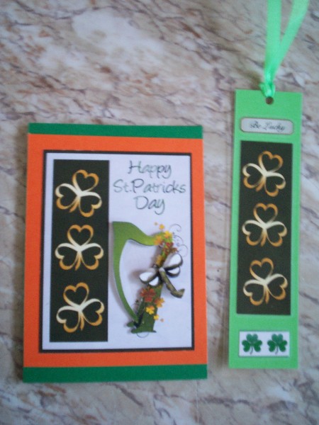 Happy St Patricks Day Step by Step with Bookmark by Gillian Mahoney