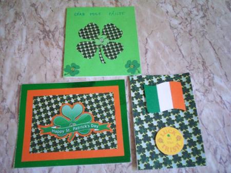 A4 Shamrock Backing Sheet by Gillian Mahoney