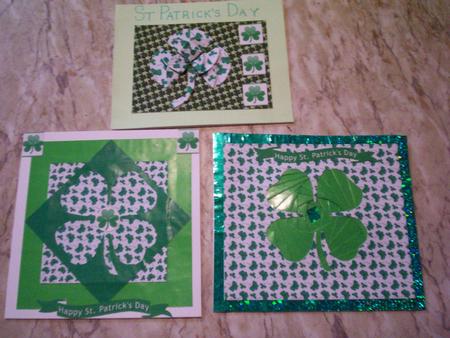 Shamrock Backing Paper by Gillian Mahoney