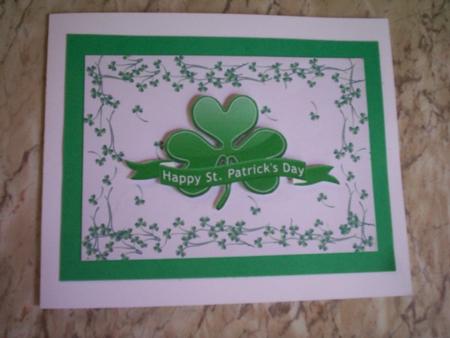Shamrocks Background by Gillian Mahoney