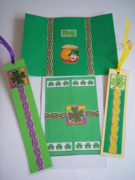 Shamrock Card Belts by Gillian Mahoney