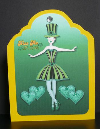 Kiss Me I'm Irish A4 by Gillian Mahoney