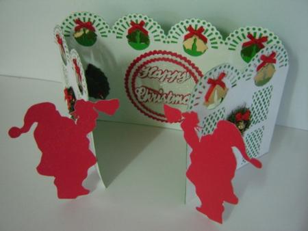 Santa Door Card by Gillian Mahoney