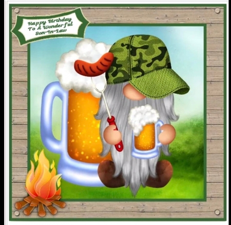 I Love Camping And Beer! - Mini Kit by Gillian Sollis