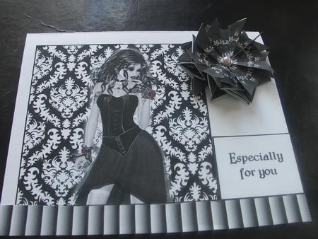 Goth Girl Teabag Sheet by Gillian Sollis