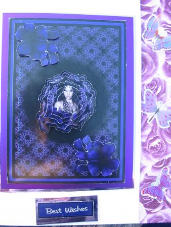 Beauty with Geraniums and Lace by Gillian Warlow