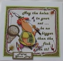 8x8 Stan the fisher man mini kit by Gillian Wolstenholme