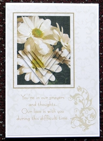 Floral Sympathy Card by Giselle Topper