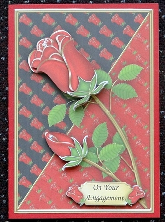 Valentine Rose Topper and Decoupage by Giselle Topper