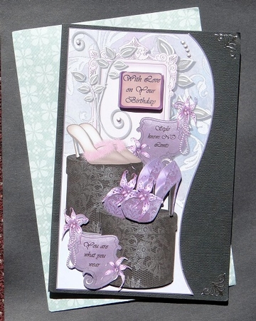Birthday Boutique 8x8 or A5 Topper, Insert & Decoupage by Giselle Topper