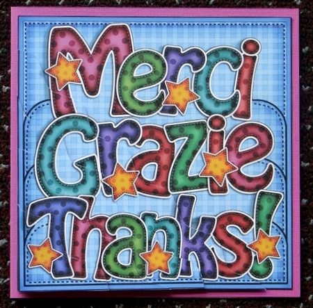 Thank You Wavy Corner Side Stacker Topper by Giselle Topper