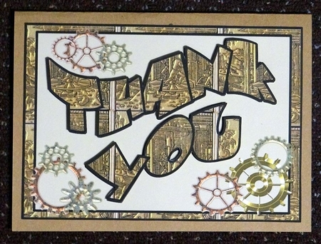 Thank You - Steampunk Cogs by Giselle Topper