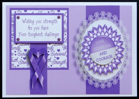 Pancreatic Cancer Card by Giselle Topper