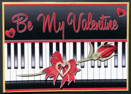 Be My Valentine, Music and Roses by Giselle Topper