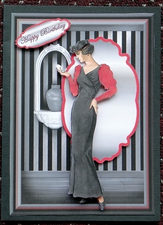 Elegant Red N Black by Giselle Topper