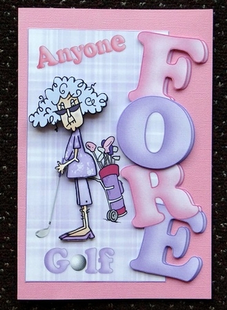 Stella is Over the Edge Fore Golf by Giselle Topper