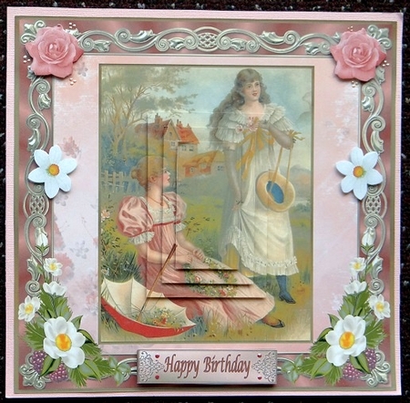 Vintage 8 x 8ins Ladies Mini Kit by Giselle Topper