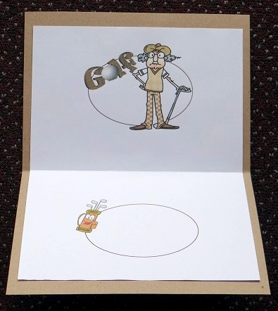 Gus Thinks Golf is Just for the Men Insert by Giselle Topper